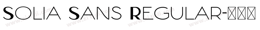 Solia Sans Regular字体转换